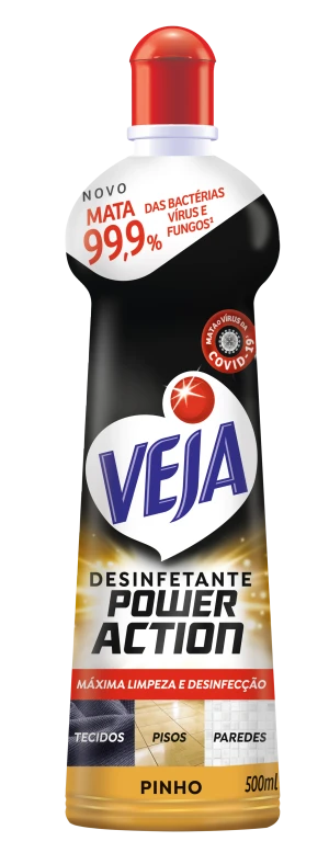 Veja Desinfetante Power Action Pinho 500ml Squeeze.webp