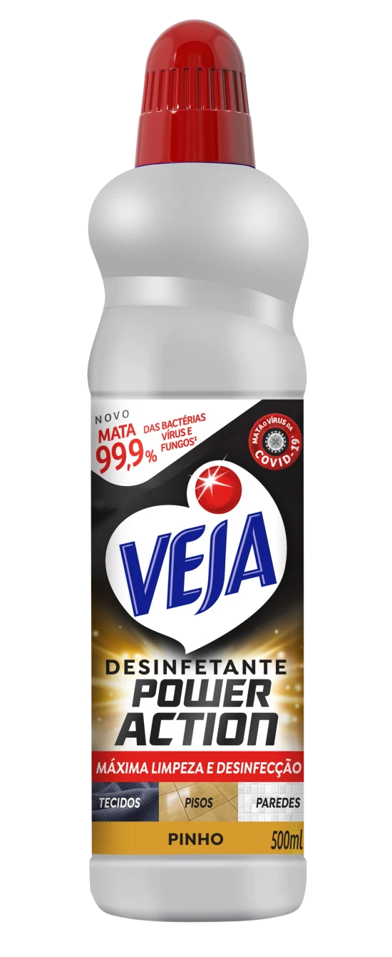 Veja Desinfetante Power Action Pinho 500ml Bottle.webp
