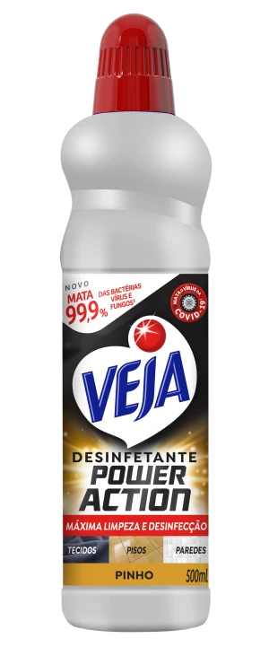 Veja Desinfetante Power Action Pinho 500ml Bottle.webp